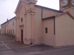 Ostello - Prospetto facciata Chiesa e Ostello